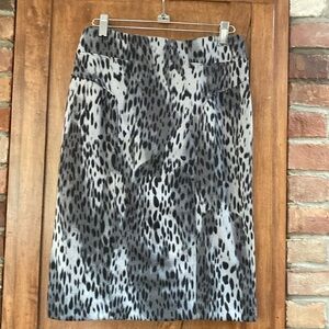 New York and Company animal print skirt